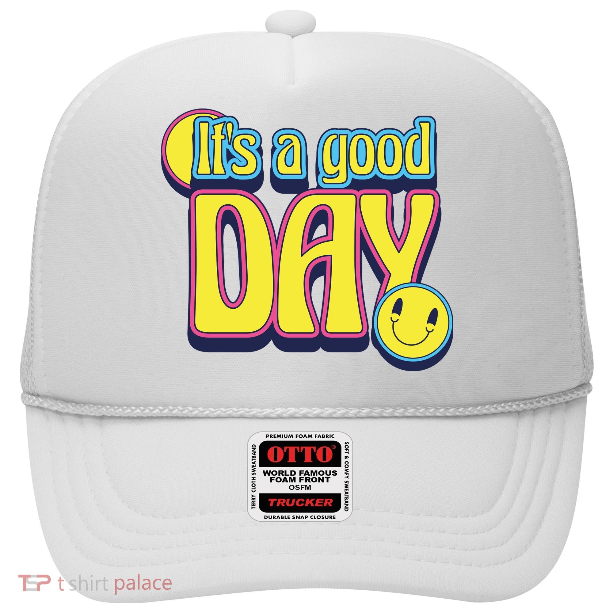 It's A Good Day Retro Positive Happy Hat