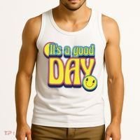 It's A Good Day Retro Positive Happy Tank Top thumb 3