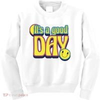 It's A Good Day Retro Positive Happy Kids Sweatshirt thumb 0