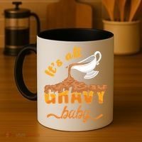 It's All Gravy Baby Funny Thanksgiving Dinner Gravy Boat Cute Gift Coffee Mug thumb 4