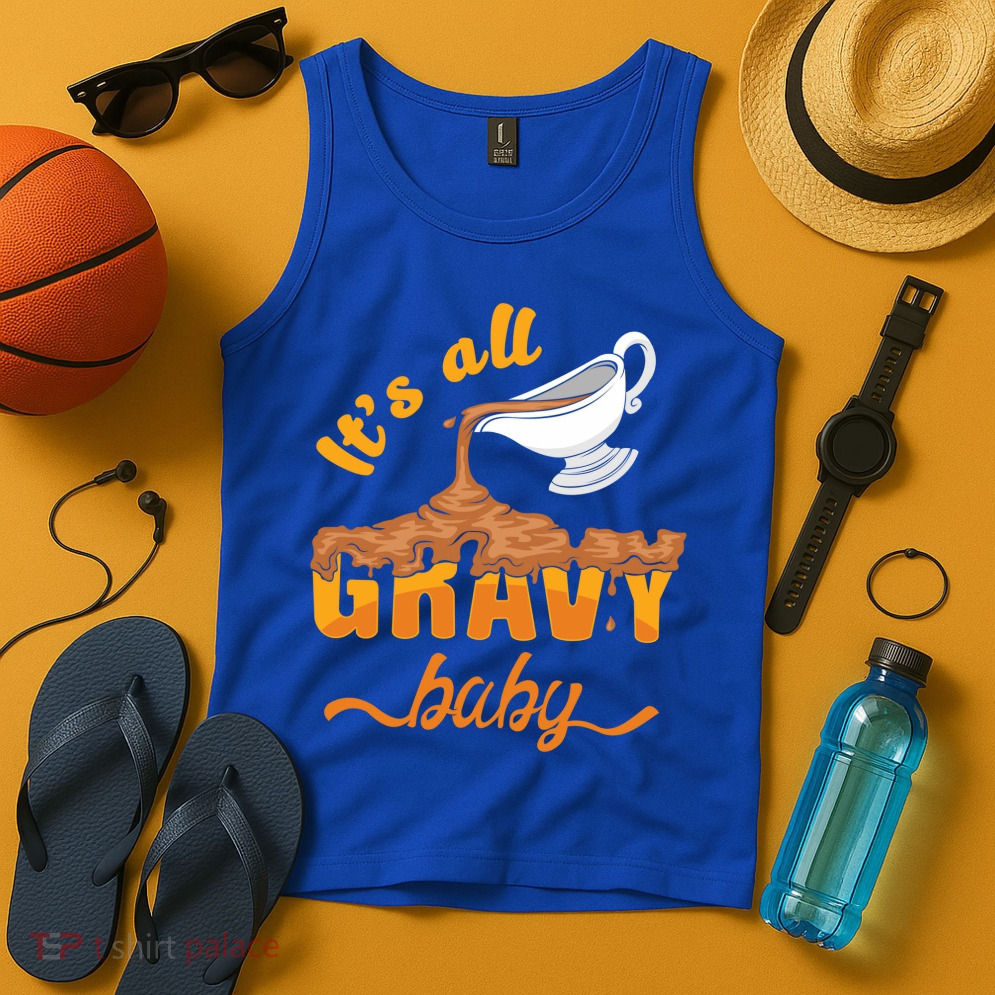 It's All Gravy Baby Funny Thanksgiving Dinner Gravy Boat Cute Gift Tank Top