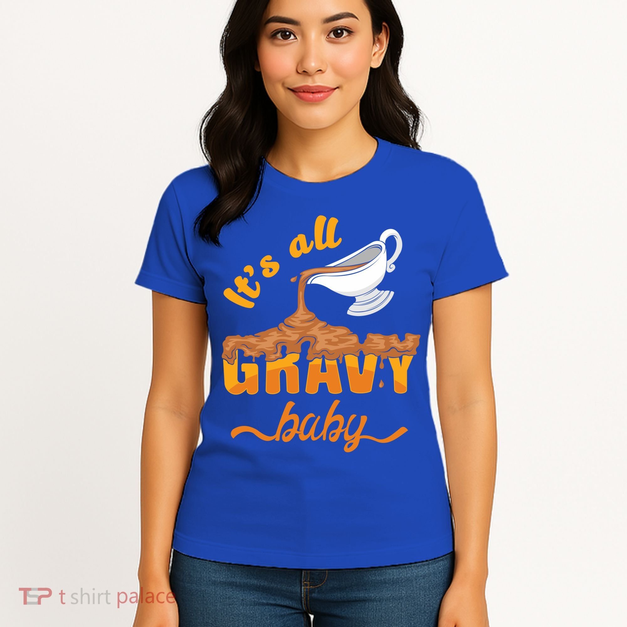 It's All Gravy Baby Funny Thanksgiving Dinner Gravy Boat Cute Gift Women's T-Shirt