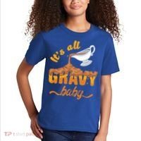 It's All Gravy Baby Funny Thanksgiving Dinner Gravy Boat Cute Gift Kids T-Shirt thumb 2