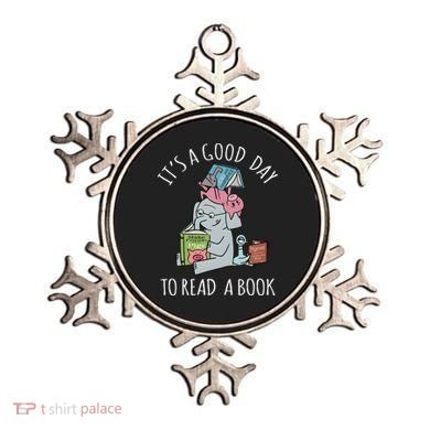 Its A Good Day To Read Book Lover Cute Pig And Elephant Ornament