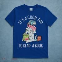 Its A Good Day To Read Book Lover Cute Pig And Elephant T-Shirt thumb 5