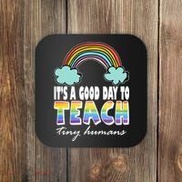 Its A Good Day TO Teach Tiny Humans Rainbow Coaster thumb 0