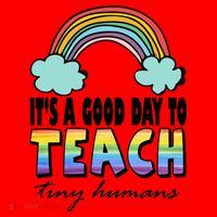 Its A Good Day TO Teach Tiny Humans Rainbow Santa Hat thumb 1
