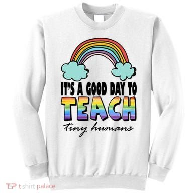 Its A Good Day TO Teach Tiny Humans Rainbow Sweatshirt
