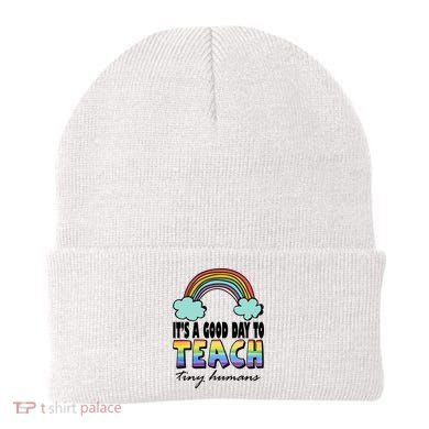 Its A Good Day TO Teach Tiny Humans Rainbow Beanie
