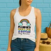 Its A Good Day TO Teach Tiny Humans Rainbow Women's Tank Top thumb 2