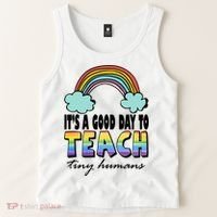 Its A Good Day TO Teach Tiny Humans Rainbow Tank Top thumb 2