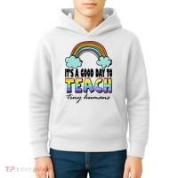 Its A Good Day TO Teach Tiny Humans Rainbow Kids Hoodie thumb 4
