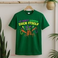 It Aint Gonna Suck Itself Crawfish Vintage Mardi Gras T-Shirt thumb 2