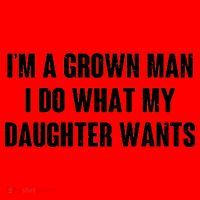 I'm A Grown Man I Do What My Daughter Wants Santa Hat thumb 1