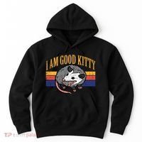 I Am Good Kitty Opossum Retro Possum Cat Pet Hoodie thumb 0