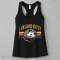 I Am Good Kitty Opossum Retro Possum Cat Pet Women's Tank Top thumb 3