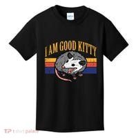 I Am Good Kitty Opossum Retro Possum Cat Pet Kids T-Shirt thumb 0