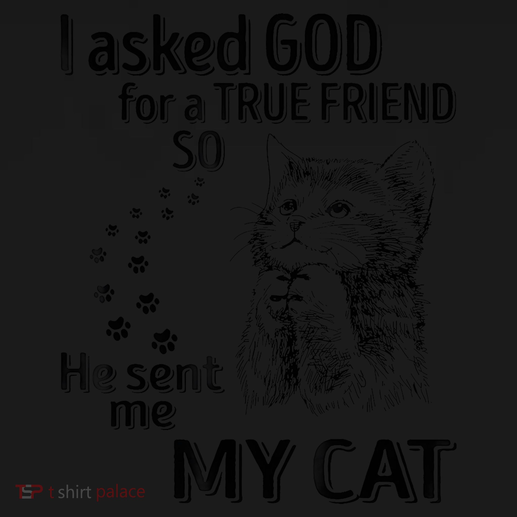 I Asked God For A True Friend So He Sent Me My Cat Coaster