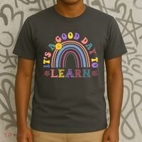 It's A Good Day To Learn Colorful Rainbow Back To School T-Shirt thumb 3