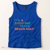 ItS A Good Day To Teach Beach Golf Coach Cute Gift Tank Top thumb 2