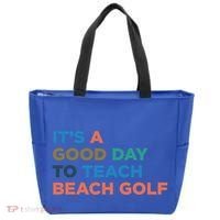 ItS A Good Day To Teach Beach Golf Coach Cute Gift Tote Bag thumb 0