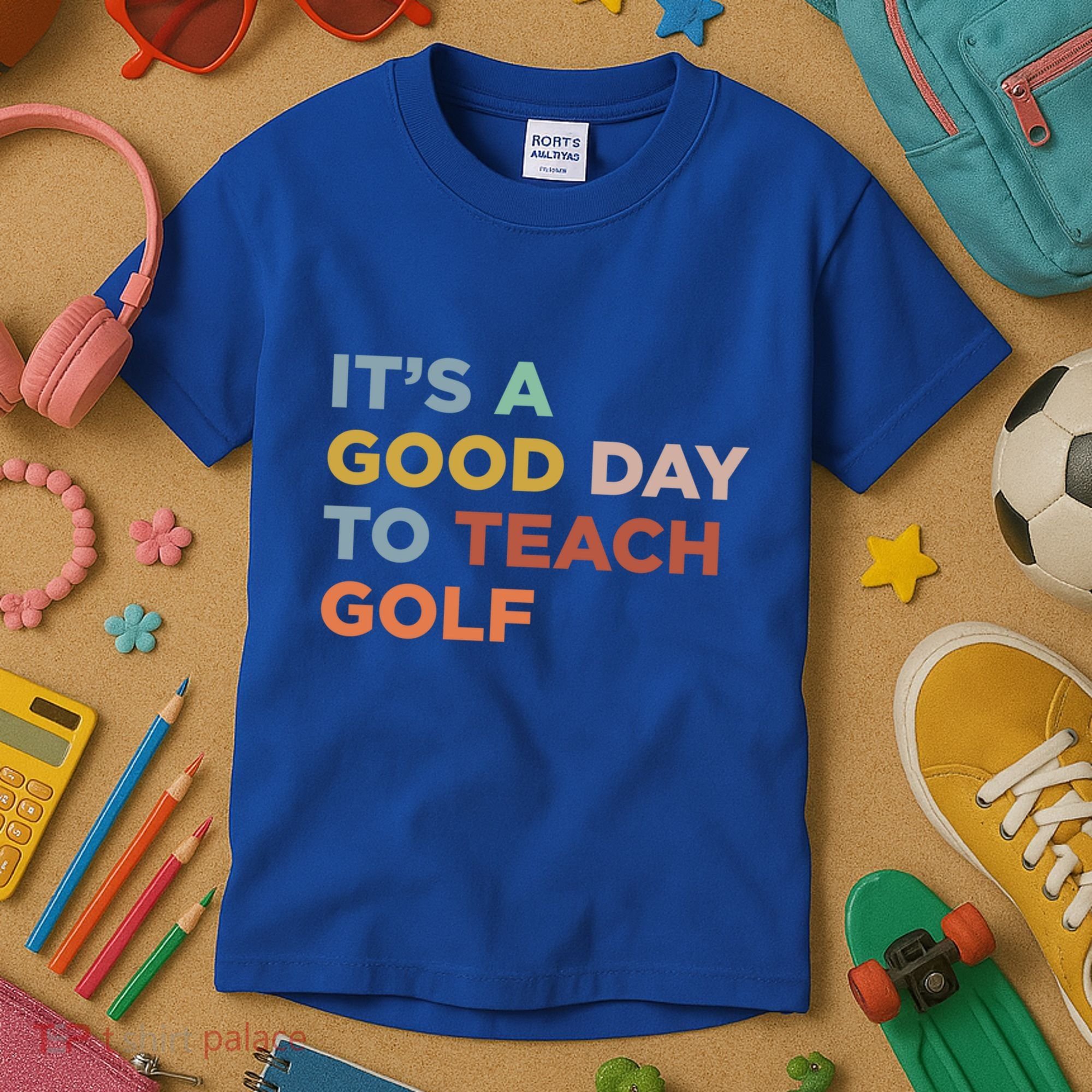 ItS A Good Day To Teach Golf Coach Cute Gift Kids T-Shirt