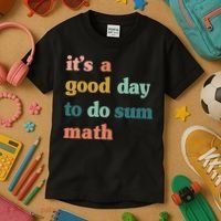 It’s A Good Day To Do Sum Math funny mathTeacher Kids T-Shirt thumb 3