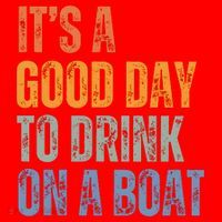 ItS A Good Day To Drink On A Boat Santa Hat thumb 1