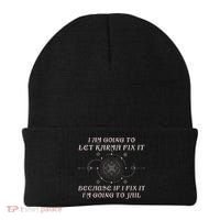 I Am Going To Let Karma Fix It Because If I Fix It Funny Beanie thumb 0