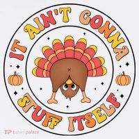 Its Ain’T Gonna Stuff Itself Turkey Thanksgiving Ornament thumb 1