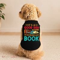 Its A Good Day To Read Book Funny Library Reading Lovers Doggie Tank thumb 2
