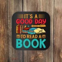 Its A Good Day To Read Book Funny Library Reading Lovers Coaster thumb 0