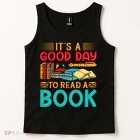 Its A Good Day To Read Book Funny Library Reading Lovers Tank Top thumb 2