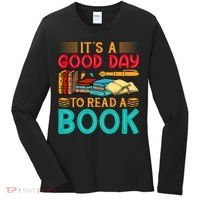 Its A Good Day To Read Book Funny Library Reading Lovers Women's Long Sleeve Shirt thumb 0