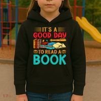 Its A Good Day To Read Book Funny Library Reading Lovers Kids Hoodie thumb 3