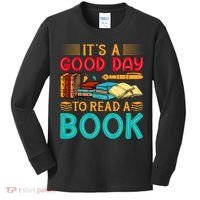 Its A Good Day To Read Book Funny Library Reading Lovers Kids Long Sleeve Shirt thumb 0