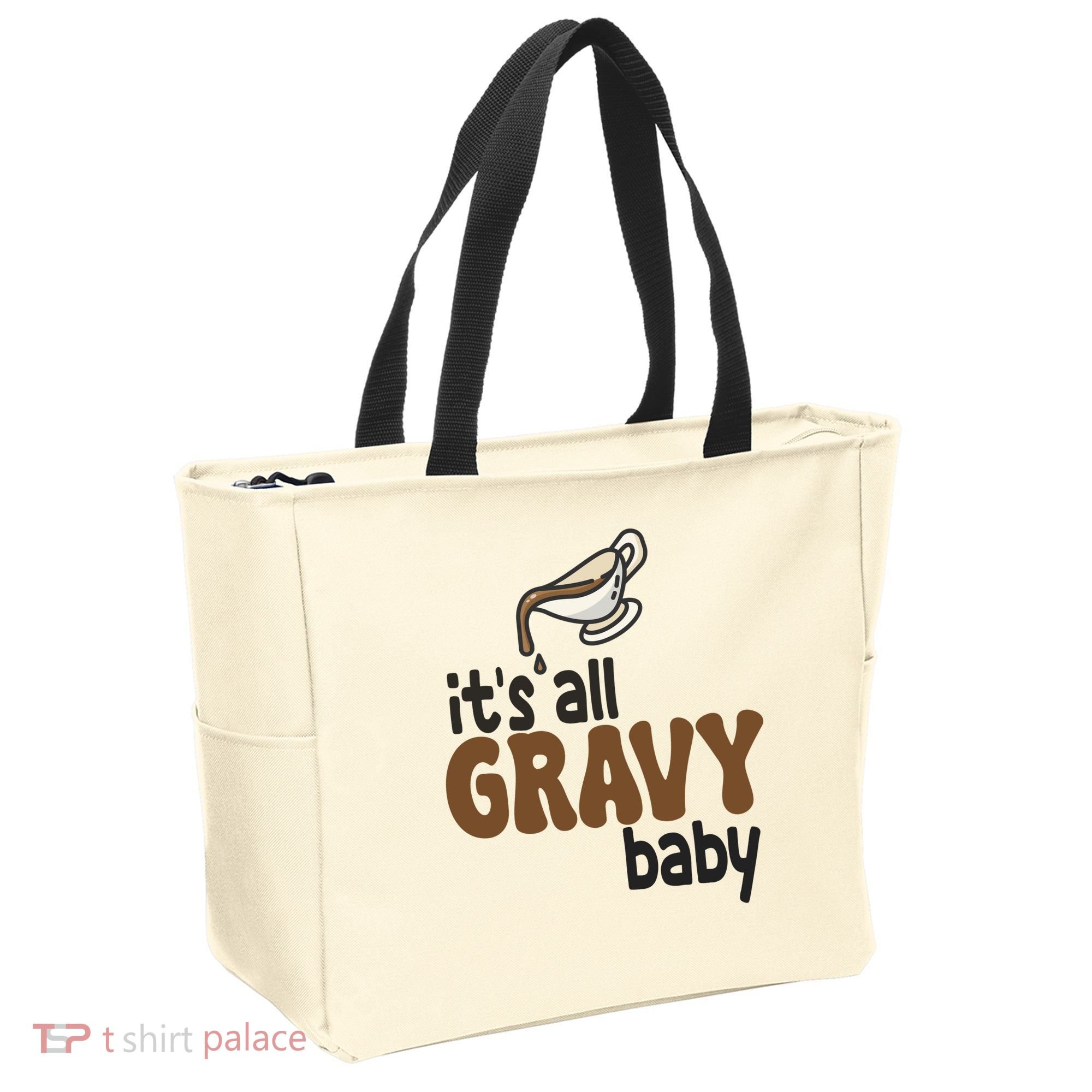 Its All Gravy Baby Funny Thanksgiving Tote Bag