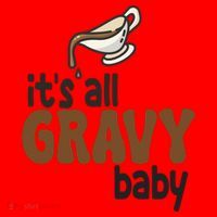 Its All Gravy Baby Funny Thanksgiving Santa Hat thumb 1
