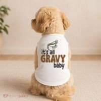 Its All Gravy Baby Funny Thanksgiving Doggie Tank thumb 2