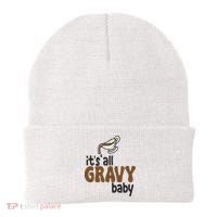 Its All Gravy Baby Funny Thanksgiving Beanie thumb 0