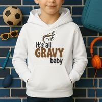 Its All Gravy Baby Funny Thanksgiving Kids Hoodie thumb 2