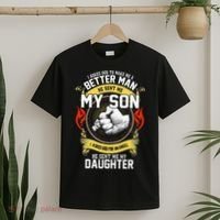 I Asked God To Make Me A Better Man He Sent Me My Son T-Shirt thumb 2
