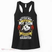 I Asked God To Make Me A Better Man He Sent Me My Son Women's Tank Top thumb 0