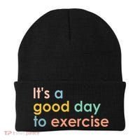 It's A Good Day To Exercise PE Teacher Funny Gym Exercise Beanie thumb 0