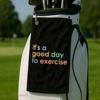 It's A Good Day To Exercise PE Teacher Funny Gym Exercise Golf Towel thumb 2