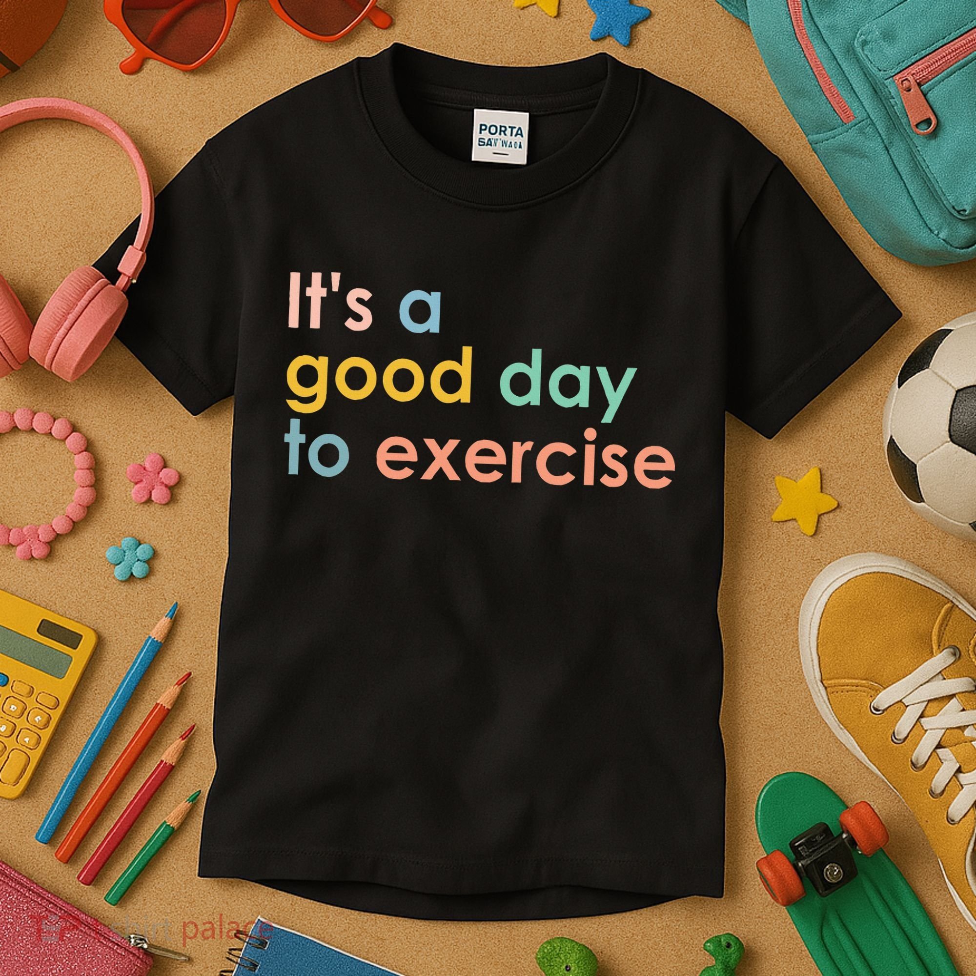 It's A Good Day To Exercise PE Teacher Funny Gym Exercise Kids T-Shirt