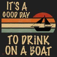 Its A Good Day To Drink On A Boat Funny Boating Hat thumb 2