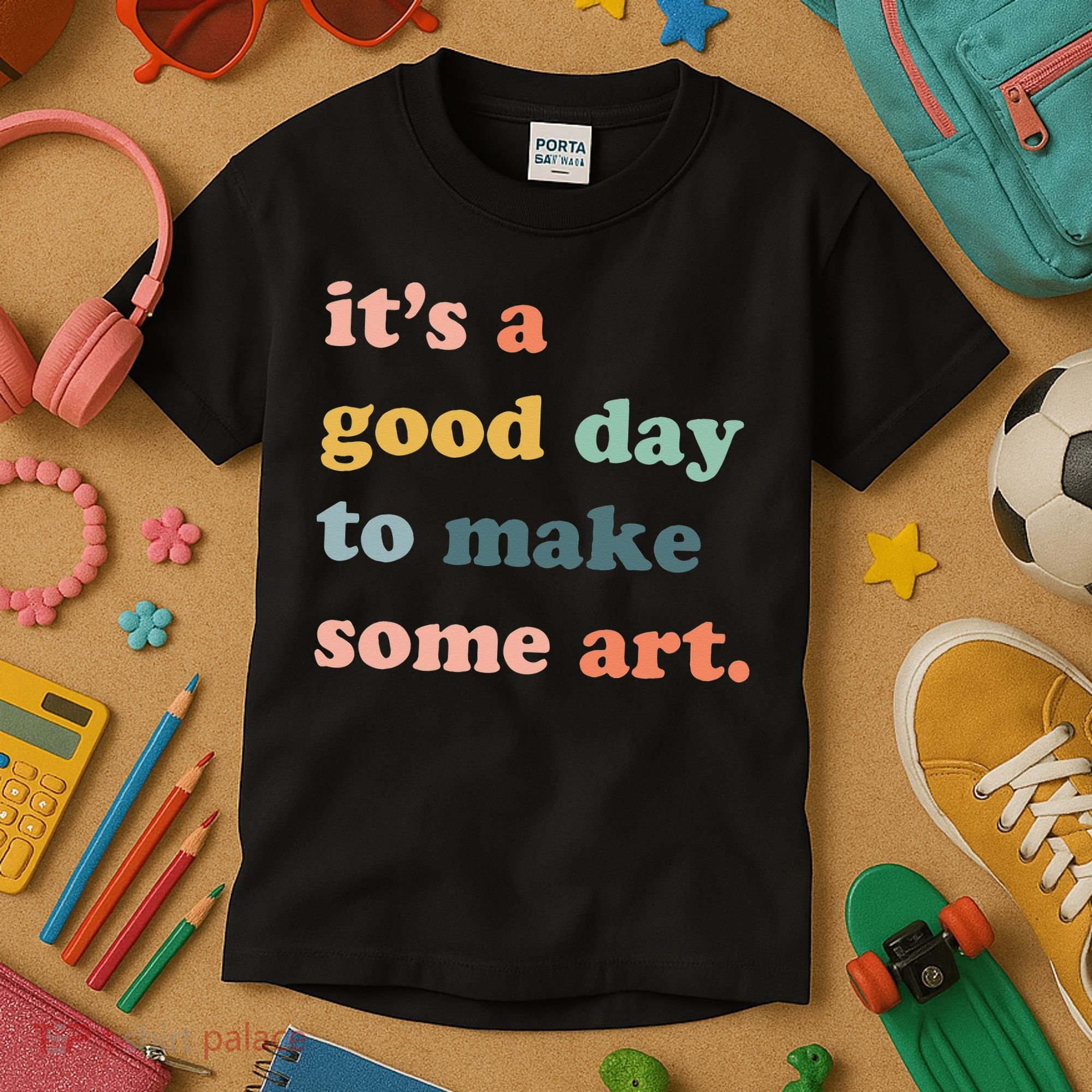 It's A Good Day To Make Art Artist Art Maker Art Lovers Kids T-Shirt
