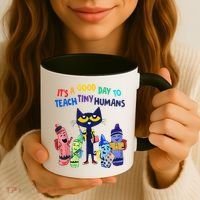 Its A Good Day To Teach Tiny Humans Cat Teacher Lover Coffee Mug thumb 3
