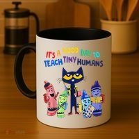 Its A Good Day To Teach Tiny Humans Cat Teacher Lover Coffee Mug thumb 4